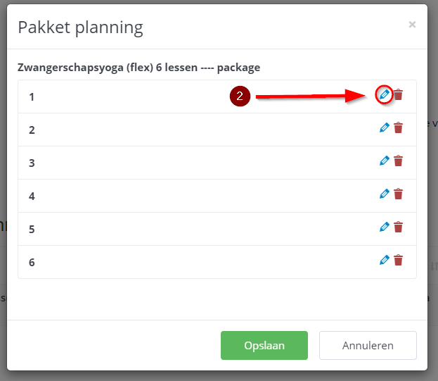 Package zelf plannen 2