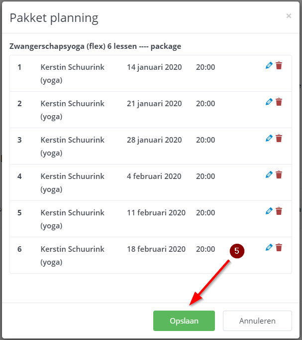 Package zelf plannen 5